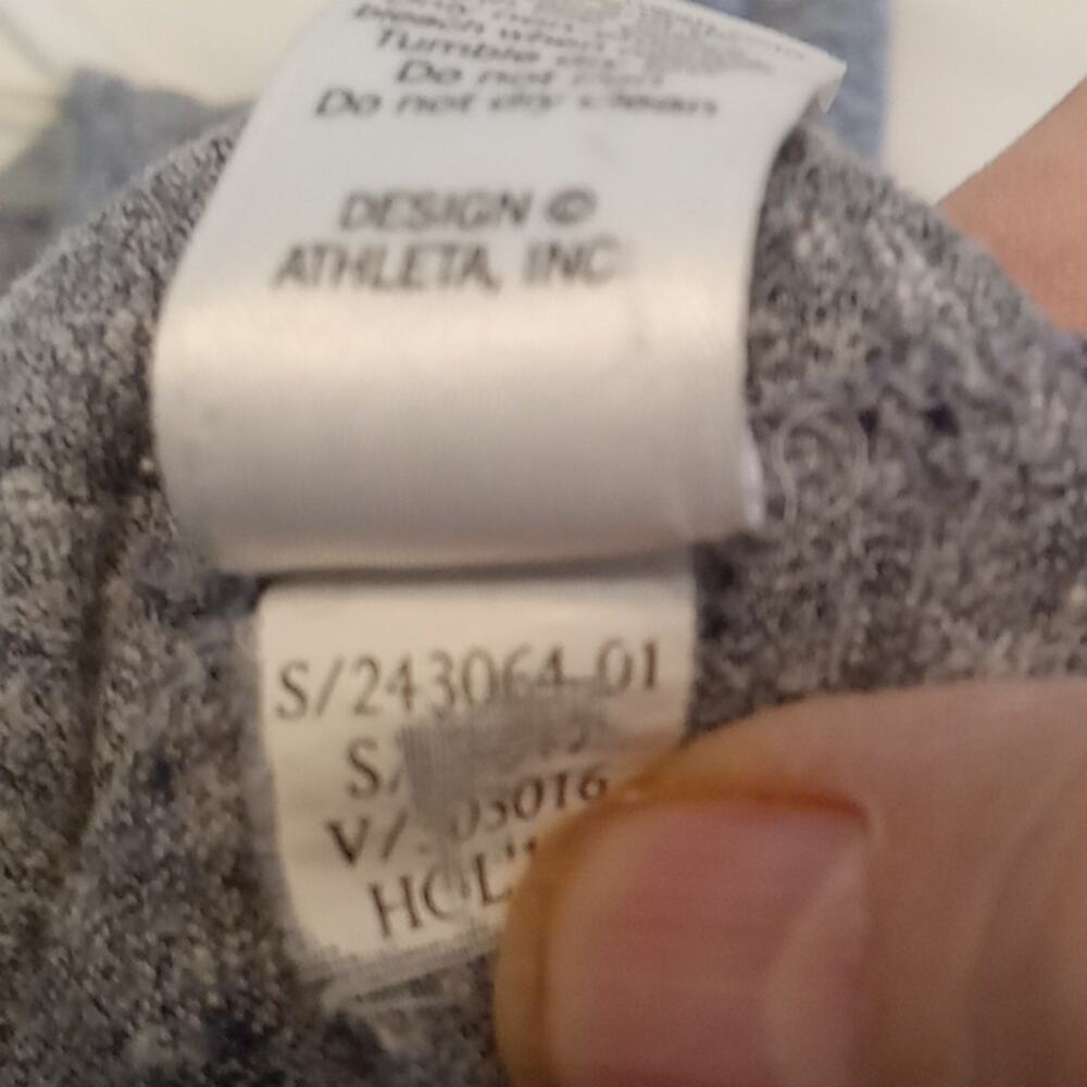 Athleta Women's Shanti long sleeve heather gray top small #243064 Activewear - Picture 7 of 7